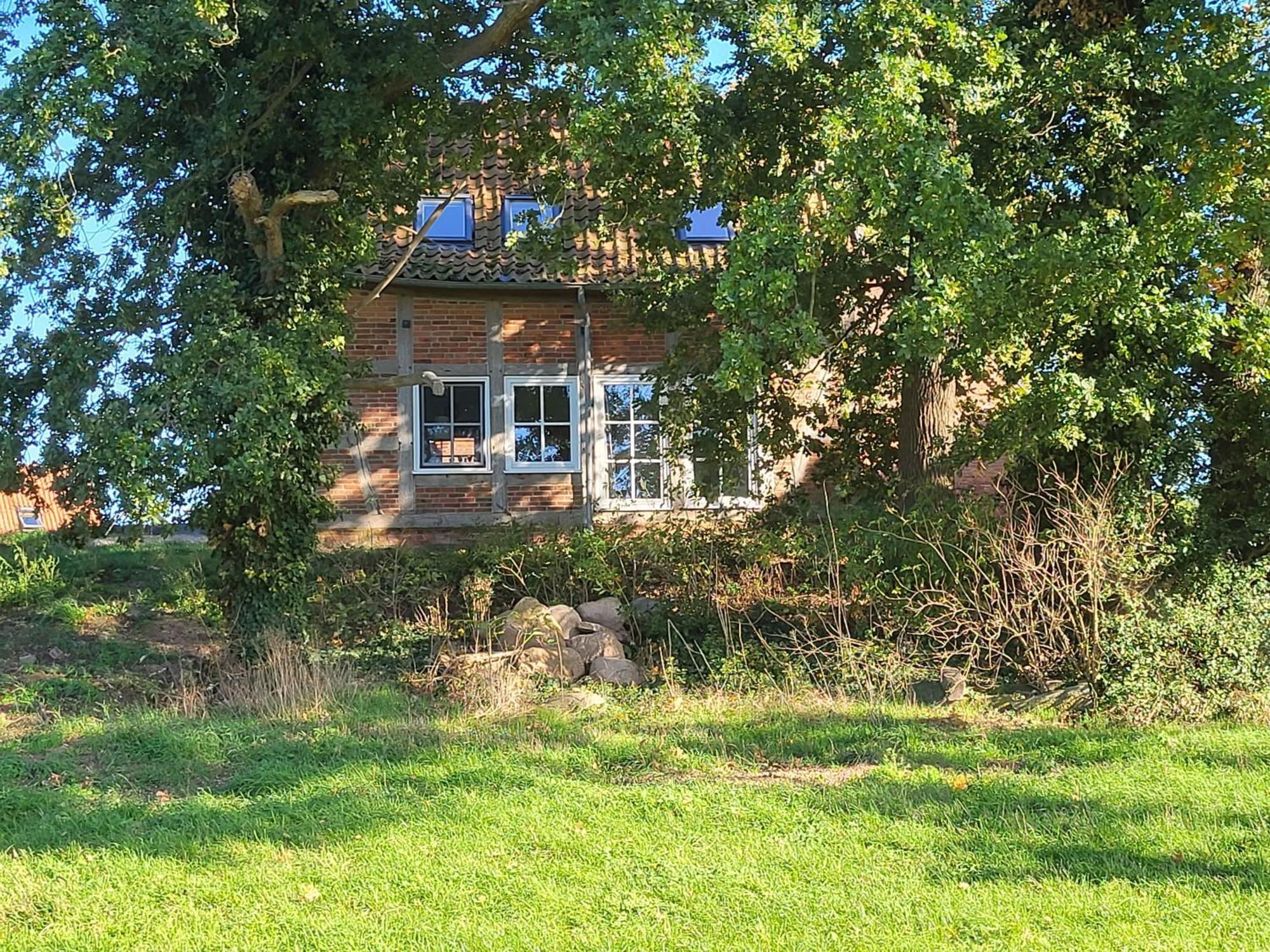 Altes Backhaus Bauernhof Vogel Lägenhet Rohrsen Exteriör bild