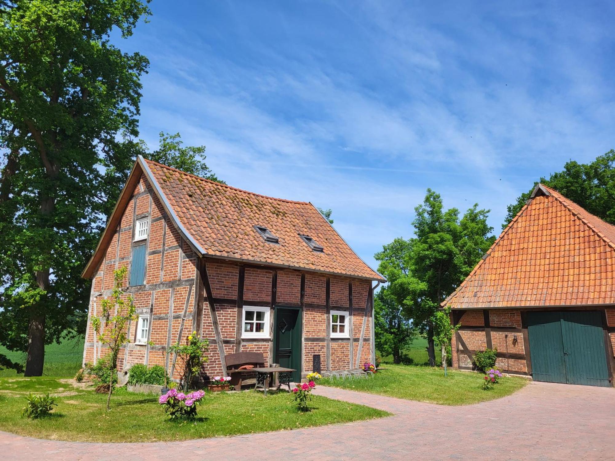 Altes Backhaus Bauernhof Vogel Lägenhet Rohrsen Exteriör bild